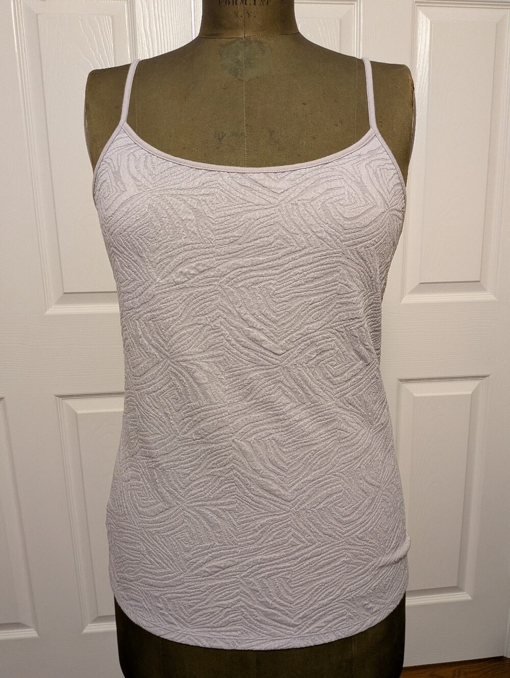 Loft Women’s Textured Spaghetti Strap Tank Top - Light Lavender - Large